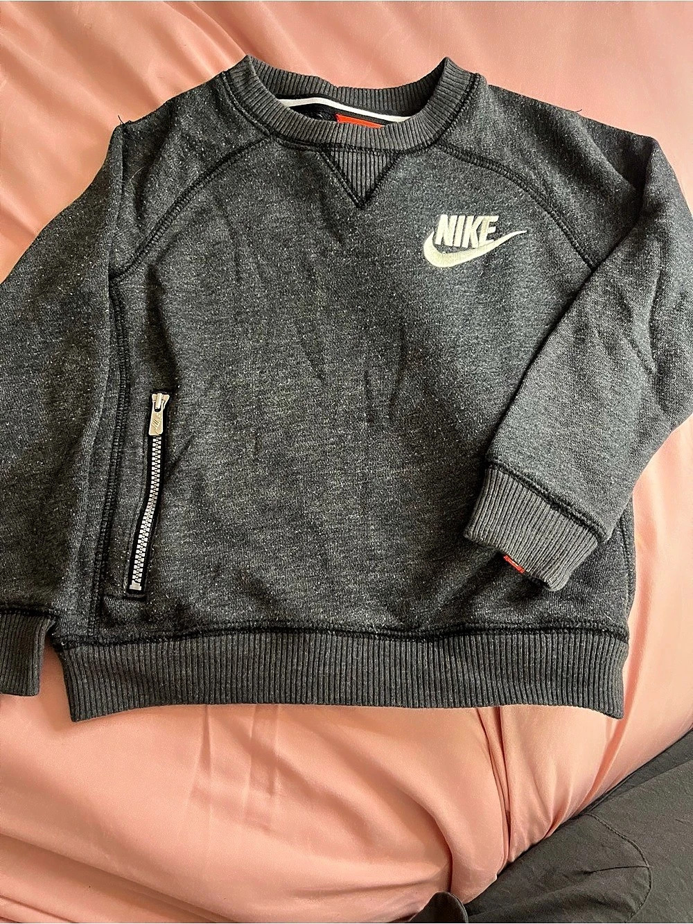 Nike Boys 3T Gray Fleece Sweatshirt
